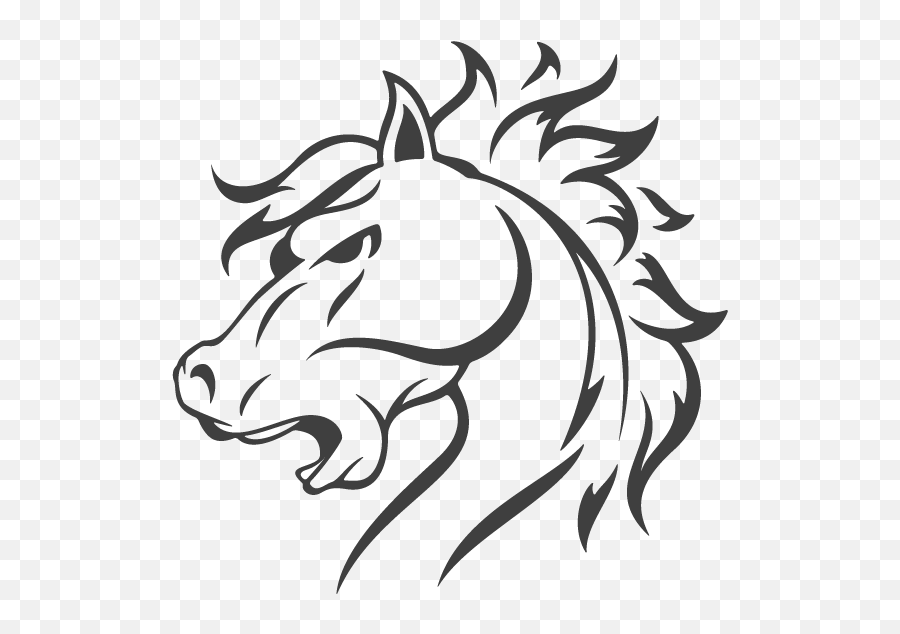 Vector Painted Horse Png Download - Logo Emoji,Horse Head Emoji