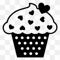 Cake With Hearts - Baking Clip Art Black And White Emoji,Emoji Ice Cream Cake