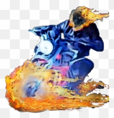 Flames Rider Harleydavidson Marve - Illustration Emoji,Ghost Rider Emoji