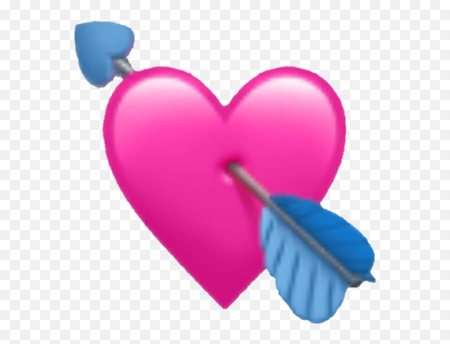 Heart Pink Love Cupid Arrow Lovest - Iphone Heart Emoji Png,Lovestruck Emoji