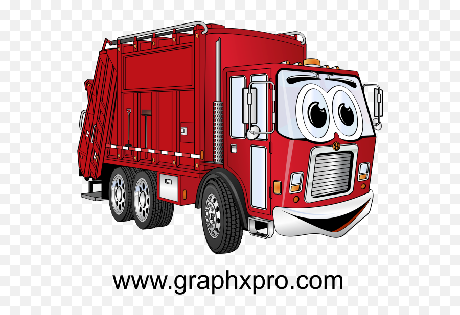 Driver Clipart Rubbish Truck Driver - Cartoon Garbage Truck Clipart Emoji,G...