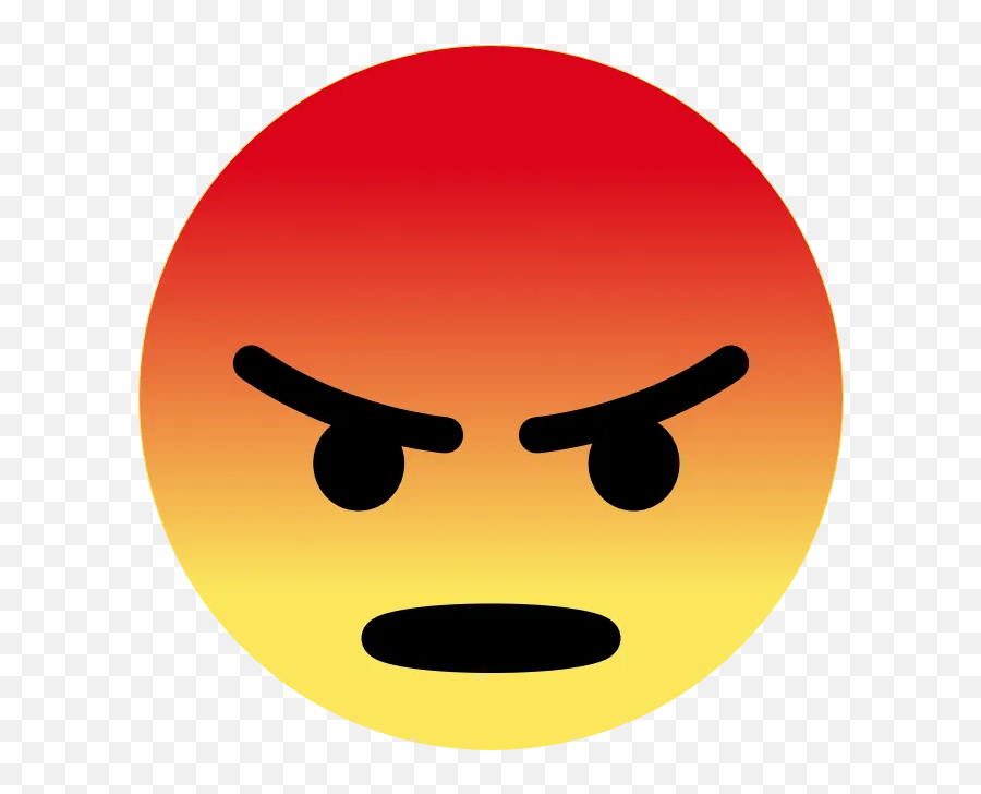 Angry Face No Background - Angry Emoji In Facebook,Pumpkin Facebook Emoticon