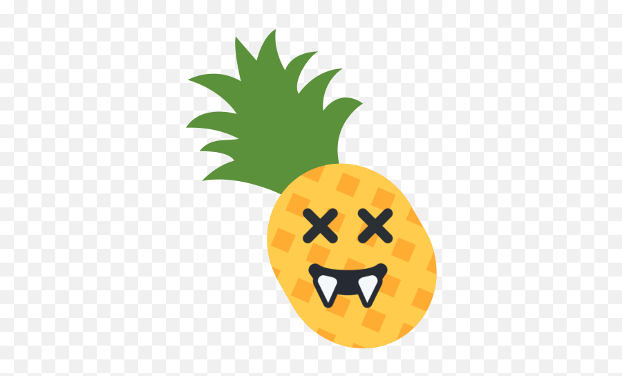 Transparent Pineapple Clipart Png Emoji,Im Horny Emoji