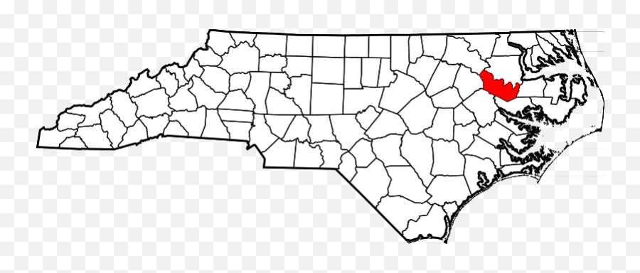 Map Of North Carolina Highlighting Martin County - Caldwell County North Carolina Emoji,Apple Emojis