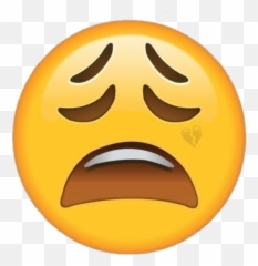 Emoji Sad Iphone Iphoneemoji Sad - Emoji Faces,Sad Emoji
