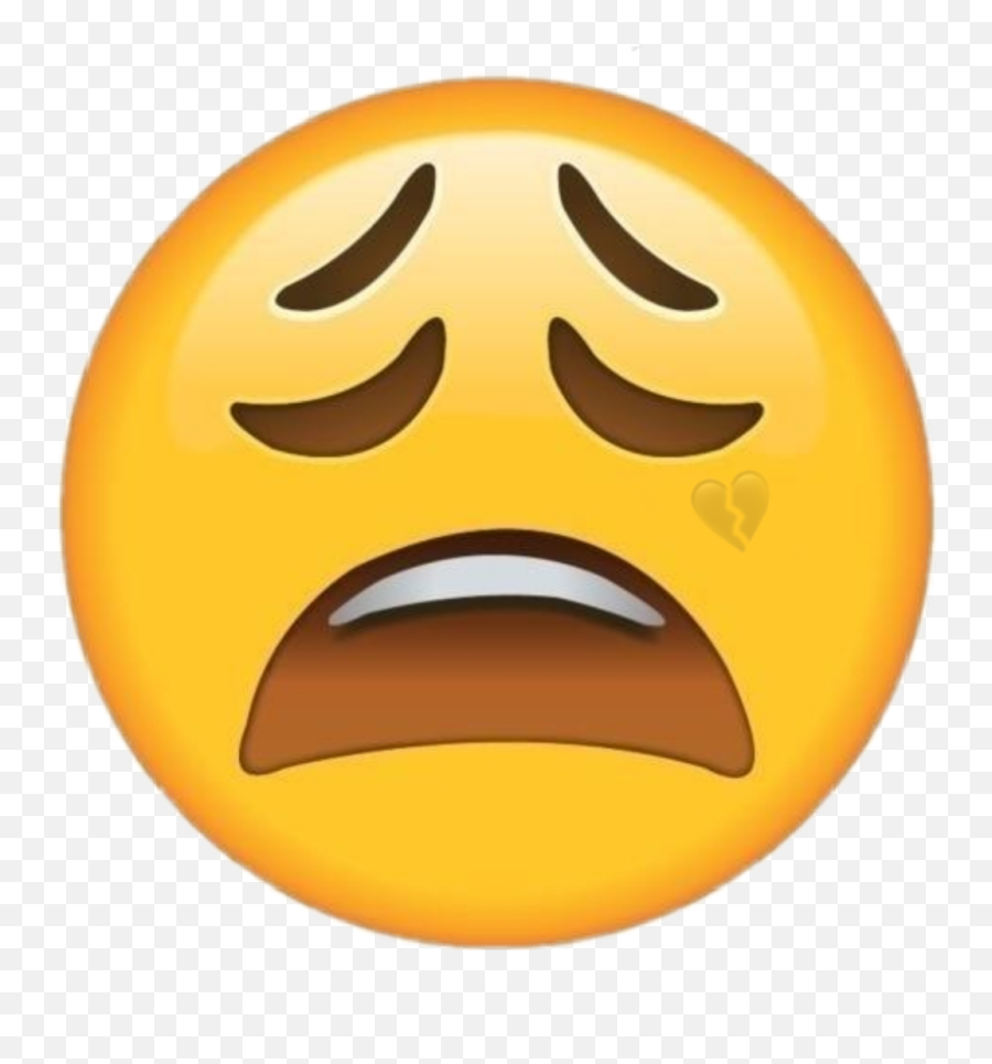 Emoji Sad Iphone Iphoneemoji Sad - Emoji Faces,Sad Emoji