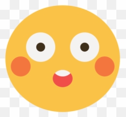 Flush Icons - Circle Emoji,Flushed Emoji