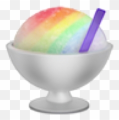 Download Shaved Rainbow Ice Cream Freetouse - Slush Emoji