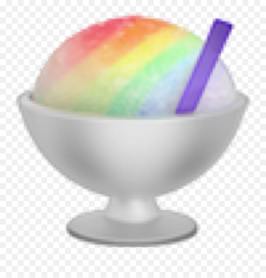 Download Shaved Rainbow Ice Cream Freetouse - Slush Emoji,Icecream Emoji