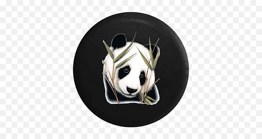 Spare Tire Cover White Panda Bear Bamboo Jk Accessories Ebay - Dtské Triko Panda Emoji,Polar Bear Emoji