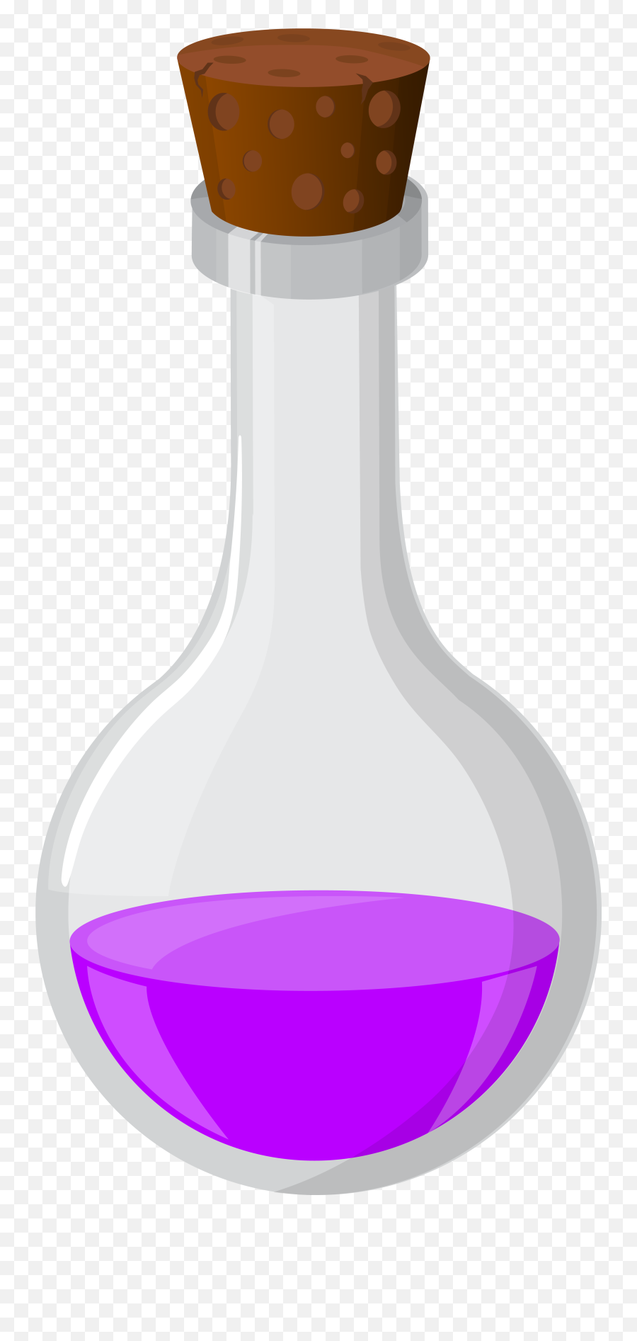 Potion Clipart Transparent - Glass Bottle Emoji,Potion Emoji