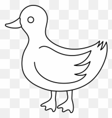 Outline Of Duck - Clipartsco Art Emoji