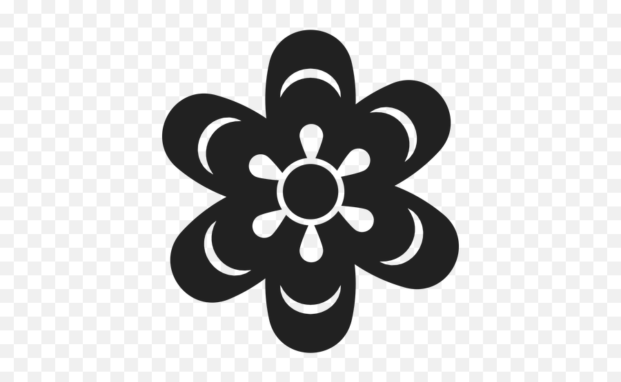 Flower Icon Vector At Getdrawings Free Download - Floral Design Emoji,Black And White Flower Emoji
