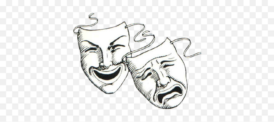 Mime Drawing Drama Line Transparent - Transparent Tragedy And Comedy Masks Emoji,Comedy Tragedy Emoji
