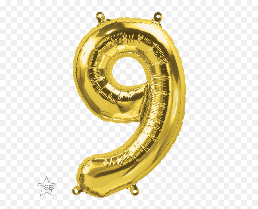 16 Number Age 99th Birthday - Nine Gold Shape Foil Foil Balloon Number 9 Silver Emoji,Emoji Nine To Five