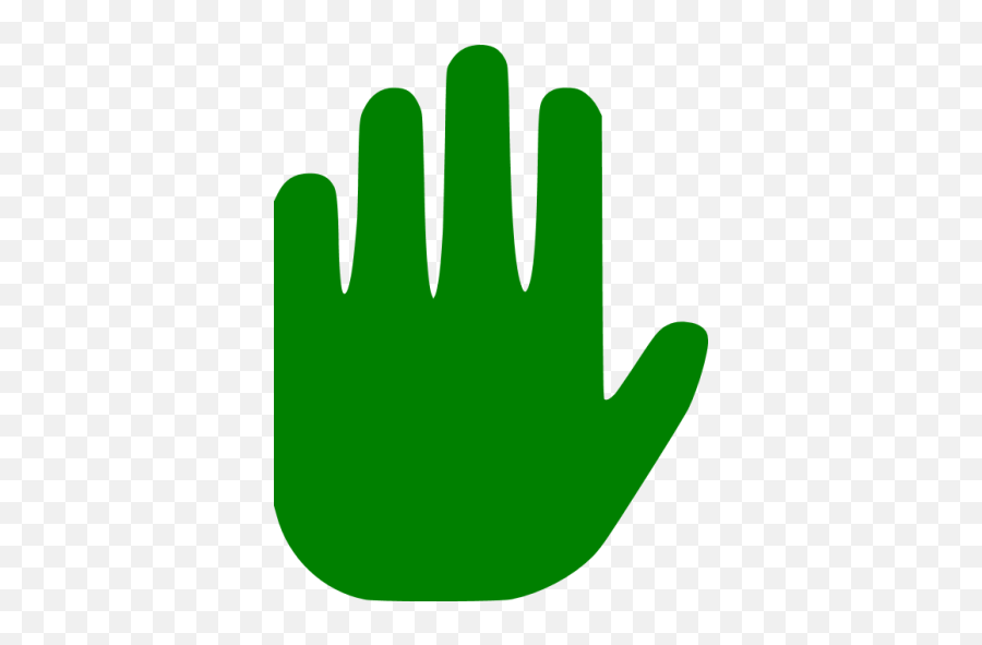 Green Stop 3 Icon - Green Stop Sign Hand Emoji,Stop Sign Emoticon