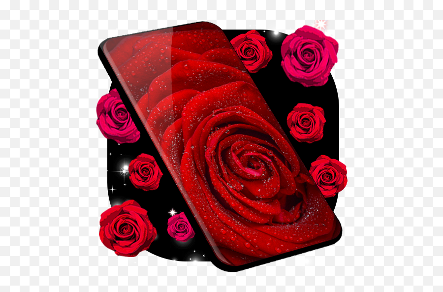 Red Rose Live Wallpaper Hq Background Changer - Mawar Merah Emoji,Red Flower Emoji