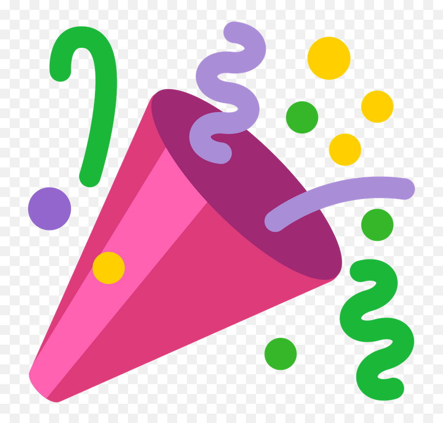 Party Supplies - Party Popper Emoji Twitter,Horn Emoji
