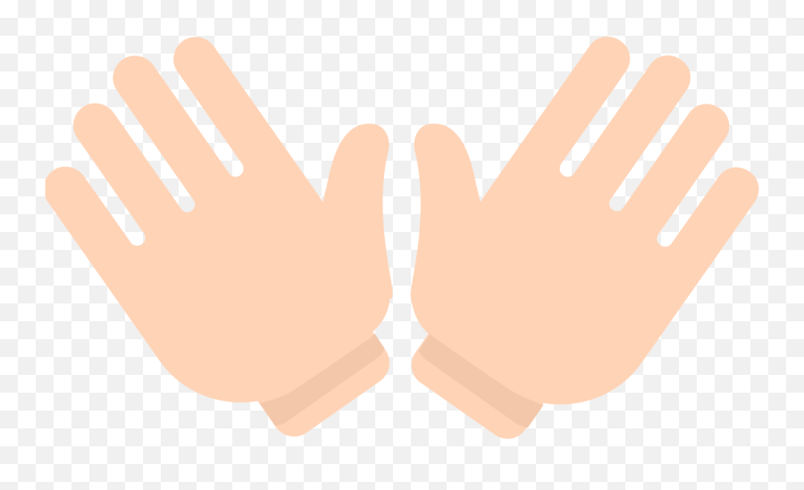 Filefxemoji U1f450svg - Wikimedia Commons Safety Glove,Safety Emoji