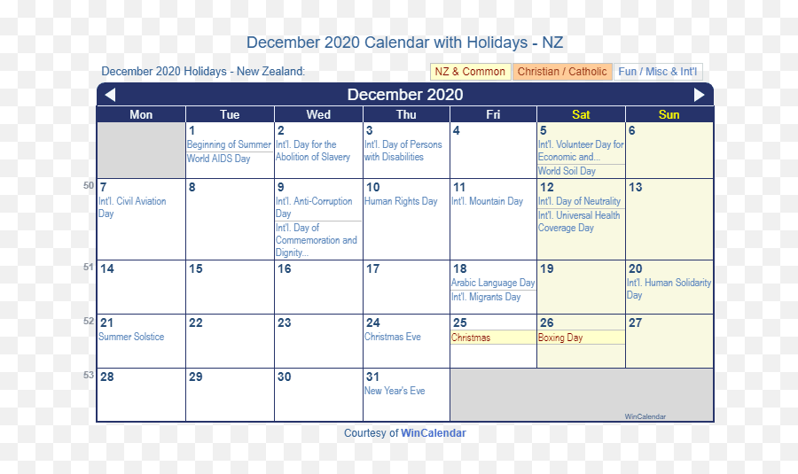 Holiday Calendar Nz With Observances U0026 Today - January 2018 Calendar With Holidays Emoji,Slave Emoji
