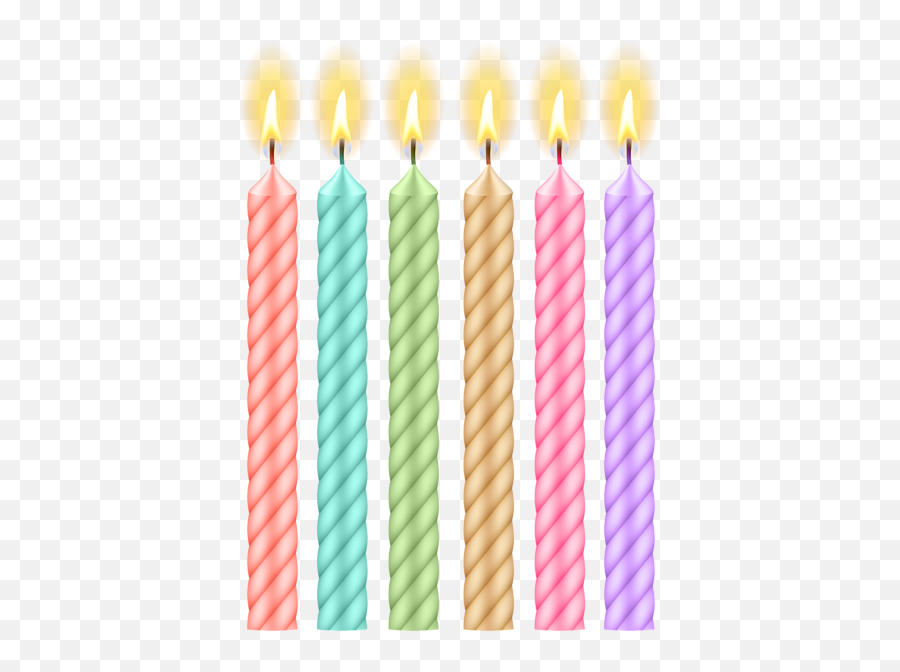 Birthday Candles Set Png Clip Art Image - Vertical Emoji,Emoji Birthday Candles
