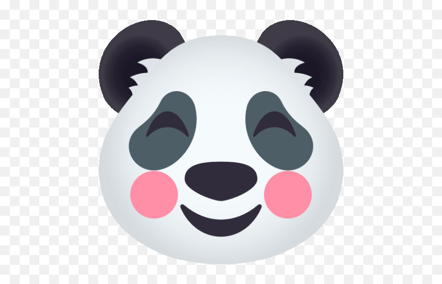 Blushing Panda Gif - Panda Sticker Emoji,Panda Emoji Keyboard