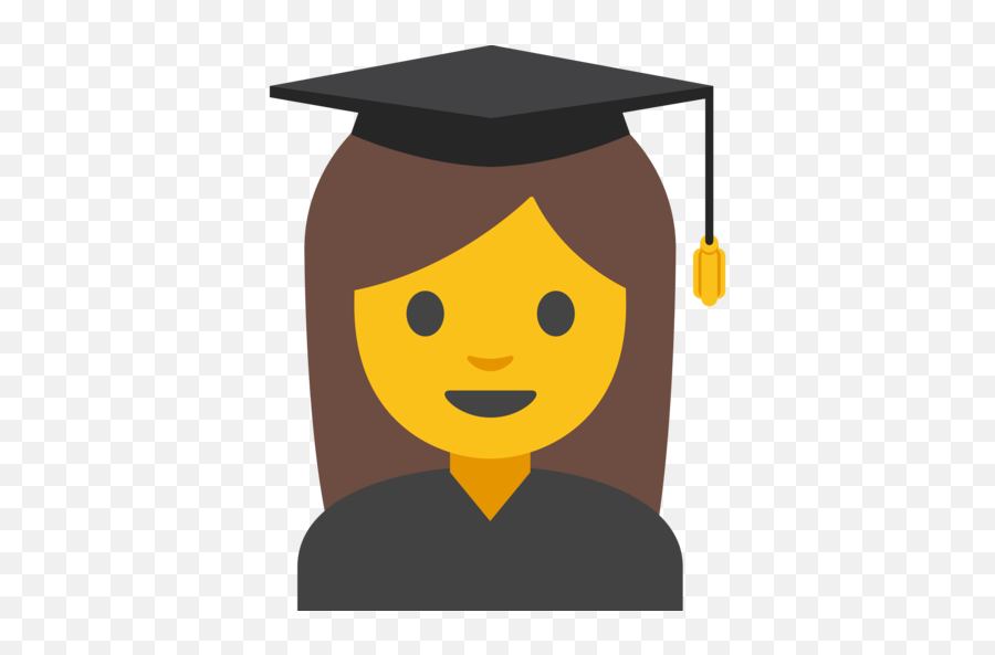 Woman Student Emoji - Emoji Estudante,Graduate Emoji