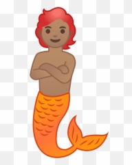Merperson Emoji Clipart - 3 Mermaid
