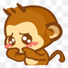 Yoyo Y Cici Whatsapp Stickers - Stickers Cloud Sad Monkey Cartoon Emoji,Yoyo Emoticon