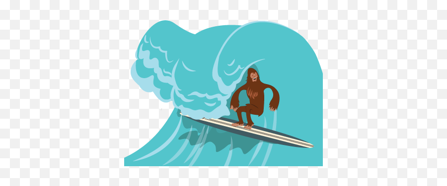 Radsquatch Hashtag - Illustration Emoji,Surfing Emoji