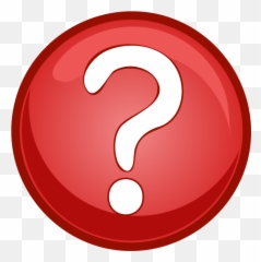 Free Question Mark Emoji Png Download - Clipart Red