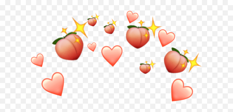 Peaches Feelingpeachy Peachy Peach Peachcrown Crown Emo - Peach Emoji Crown Png,Peach Emoji Png