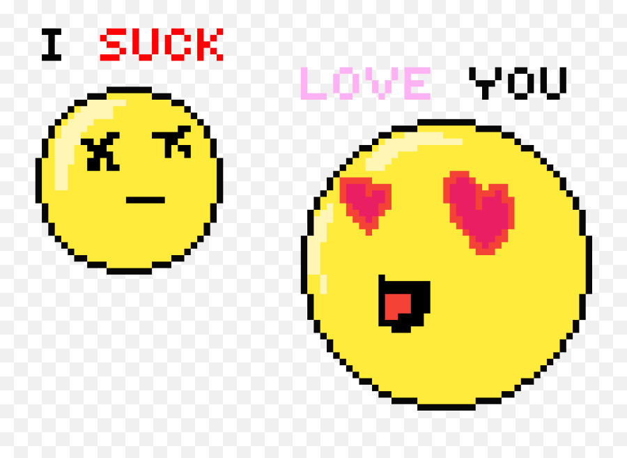 Pixilart - Smiley Emoji,I Love You Emoticon