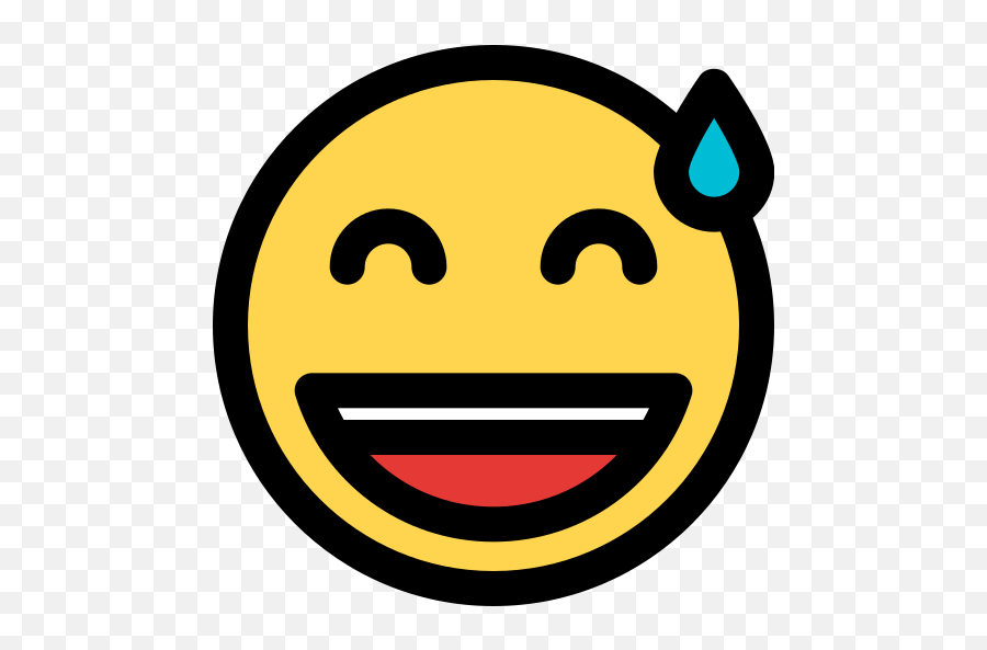 Sweat - Yummy Png Emoji,Cold Sweat Emoji