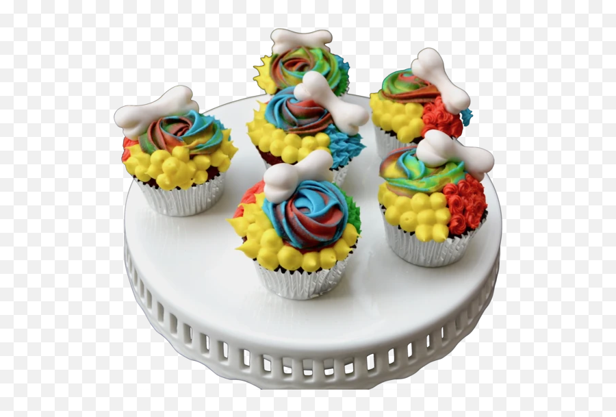 Dog Bone Cupcakes - Cupcake Emoji,Emoji Birthday Cupcakes
