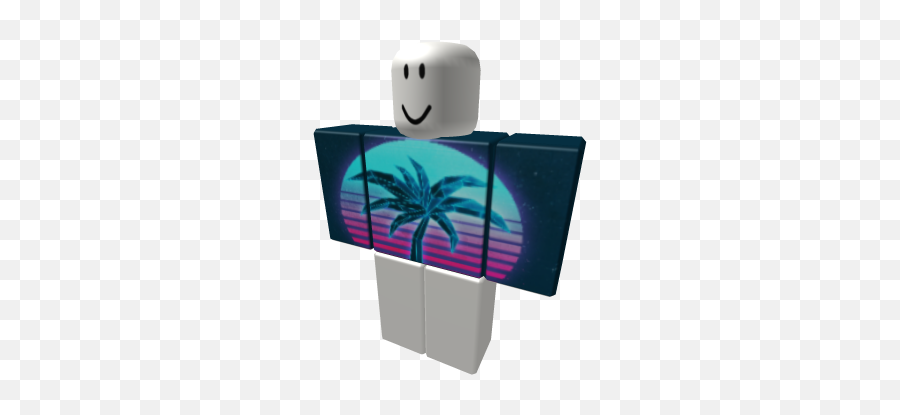 Palm Tree X Vaporwave - Roblox Tropical Blue Bucket Hat Emoji,Palm Tree Emoticons