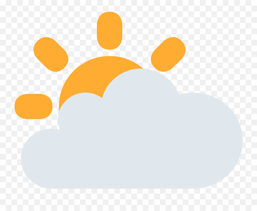 Twemoji2 1f325 - Sun Behind Clouds Emoji,Cool Guy Emoji