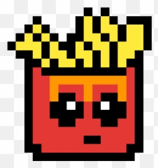 Pixilart - Pixel Art French Fries Emoji