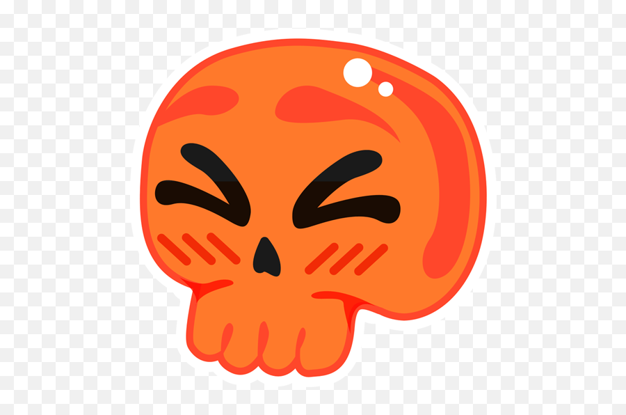Skull Emoji Pain Sticker - Skull,Skull Emoji Png