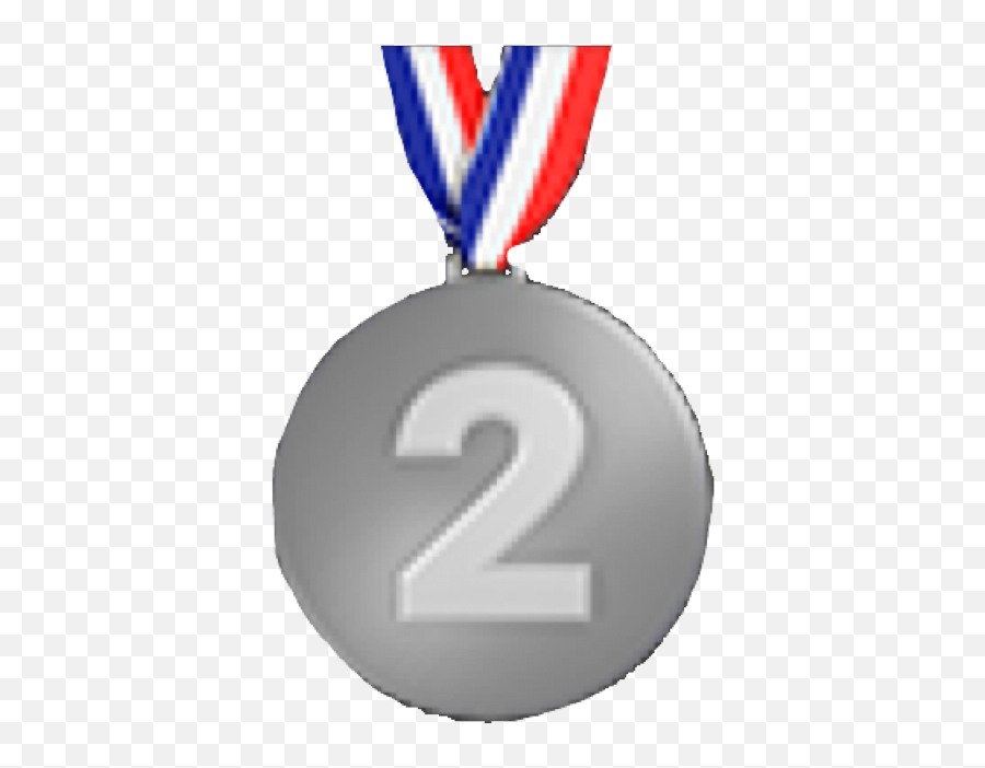 Medal Second 2nd 2 Secondplac - Emblem Emoji,Silver Medal Emoji