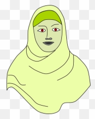 Free Scarf Snowman Vectors - Islamic Hijab Emoji