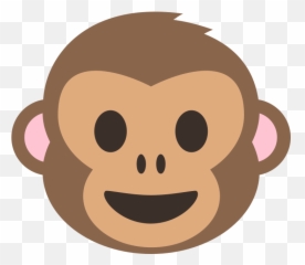 Emojione 1f435 - Monkey Face Cartoon Png