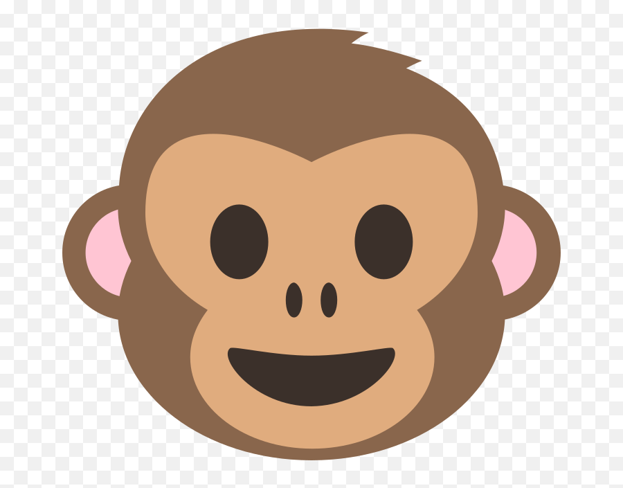 Emojione 1f435 - Monkey Face Cartoon Png Emoji,Cowboy Emoji Meme