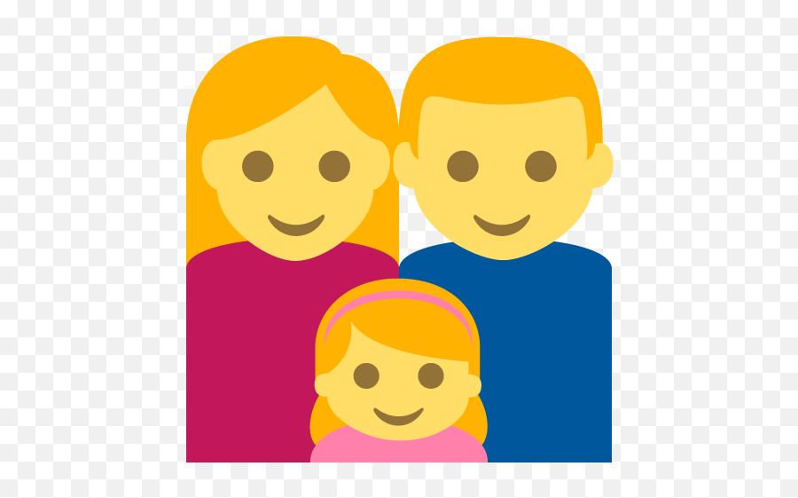 Family Emoji For Facebook Email Sms - Mom Dad And Daughter Emoji,Girl Emoji