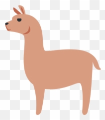 Twemoji12 1f999 - Transparent Llama Emoji,Horse Emoji