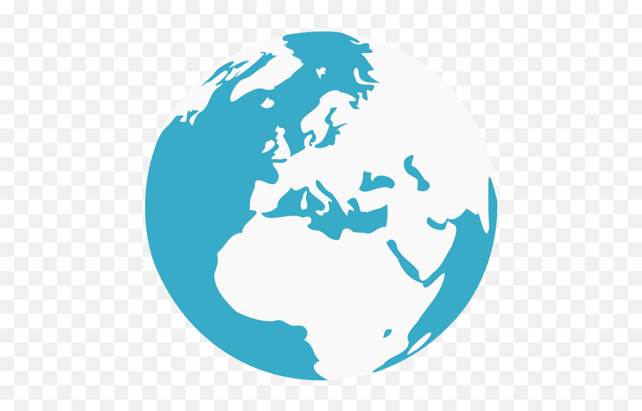 Globe Symbol Vector Clip Art - Earth Globe Vector Png Emoji,Internet Emoji Symbols
