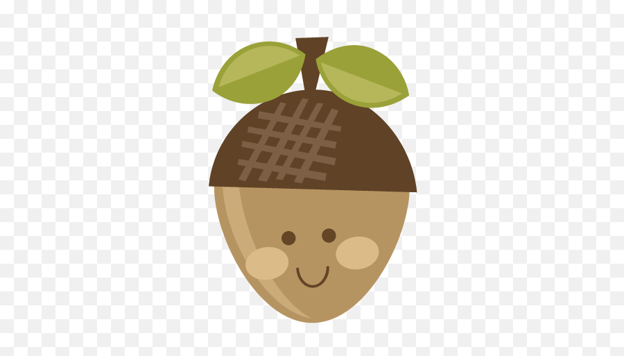 Acorn Transparent Kawaii Picture - Cute Acorn Clipart Emoji,Acorn Emoji