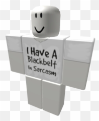 I Have A Black Belt In T - Roblox White Crop Hoodie Emoji