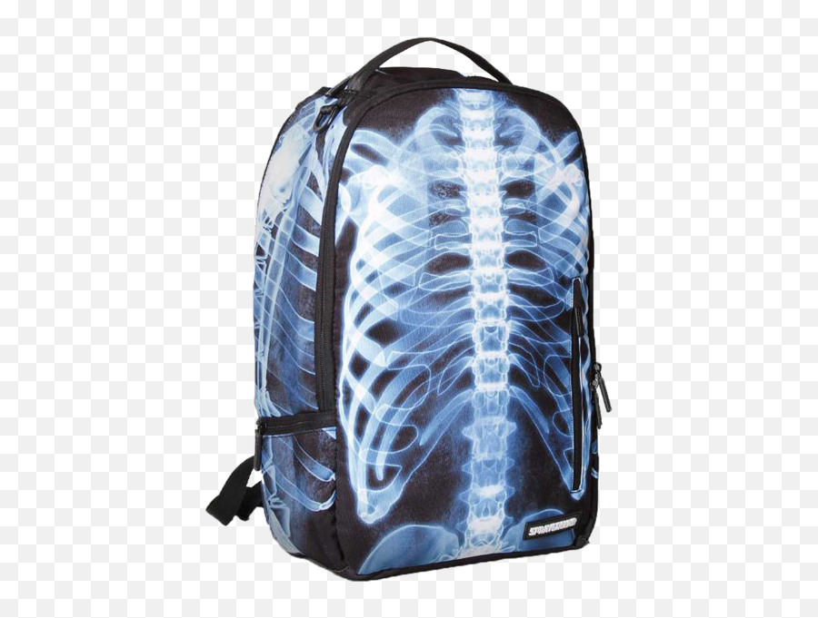 Sprayground X - Ray Bones Backpack Glow In The Dark Psd Garment Bag Emoji,Emoji Rolling Backpack