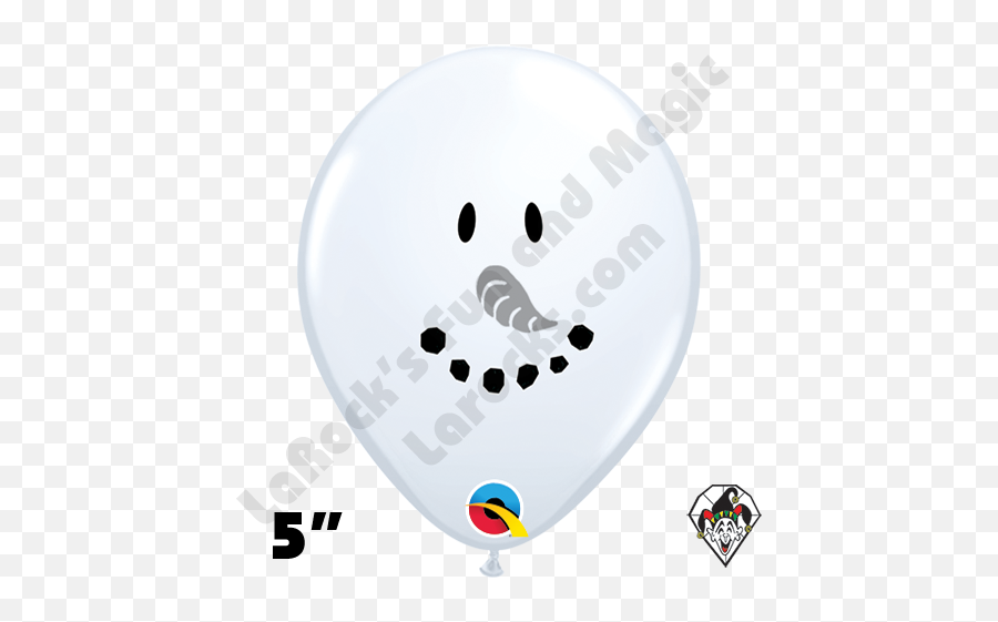 5 Inch Round Snowman Face Qualatex 100ct - Circle Emoji,Paint Palette Emoji